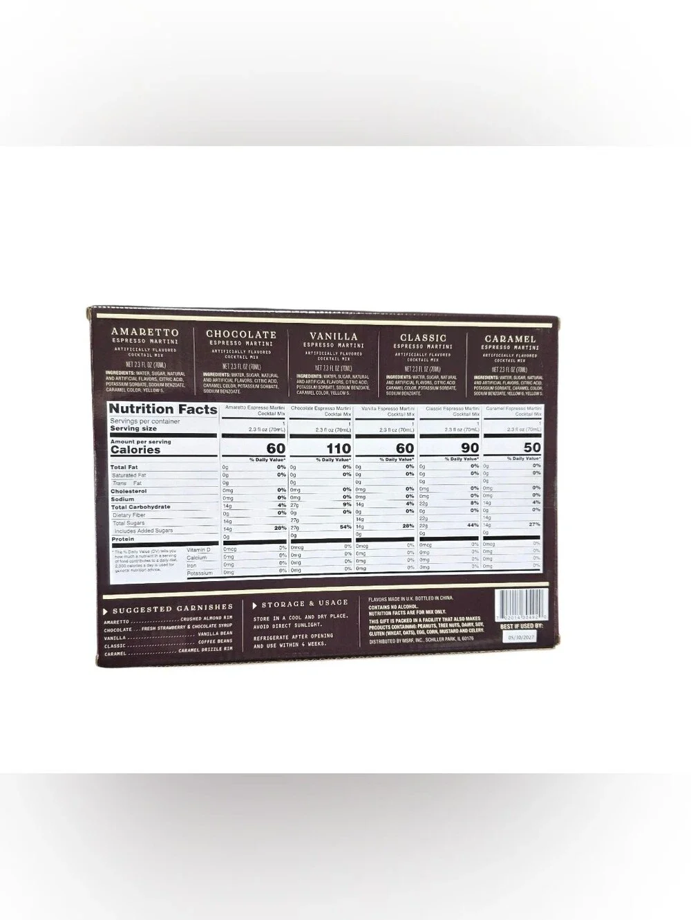 The Midtown Room Espresso Party Cocktail Mixes set of 5 x 2.3fl oz NIB
